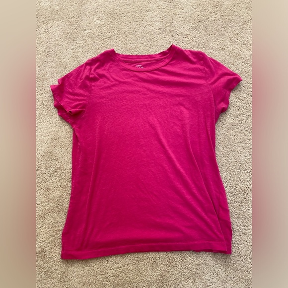 J. Crew Factory Tops - J Crew Factory slub tee pink size large